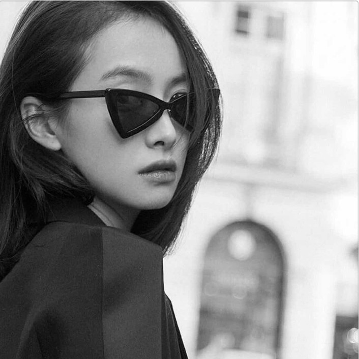 Kính mát gọng tam giác phong cách Hip Hop thời trang cho nam nữ