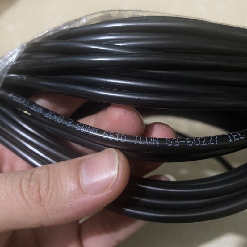 Dây điện đen tròn 0.3M 2 lõi 0.3MM  Chất liệu dây Đồng 100% dây điện loại tốt