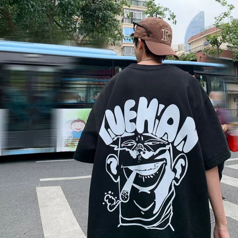 Áo thun tay lỡ nam nữ, áo phông unisex from rộng chất dày đẹp in hình chú hề