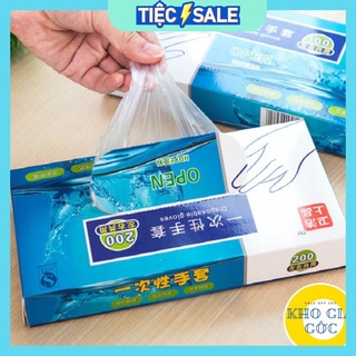 Hộp 200 găng tay nilong thần thánh cam kết 100% an toàn cùng bạn
