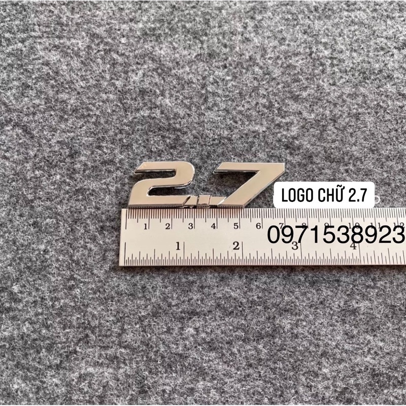 LOGO CHỮ 1.5, 1.6, 1.8, 2.0, 2.5, 2.7, 2.8 CAO CẤP GIÁ RẺ DÁN XE