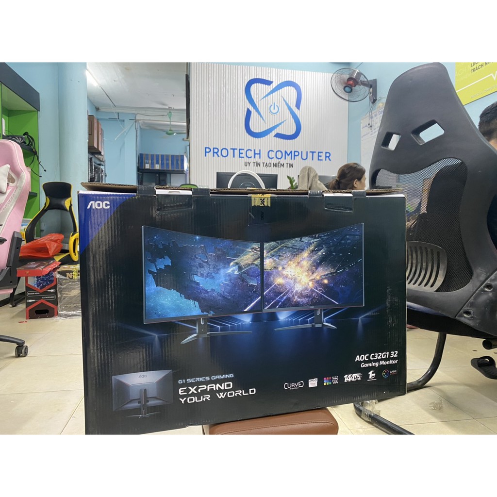 Màn Hình Cong AOC C32G1 31.5 inch Full HD Gaming 144Hz Bảo Hành 36 Tháng.