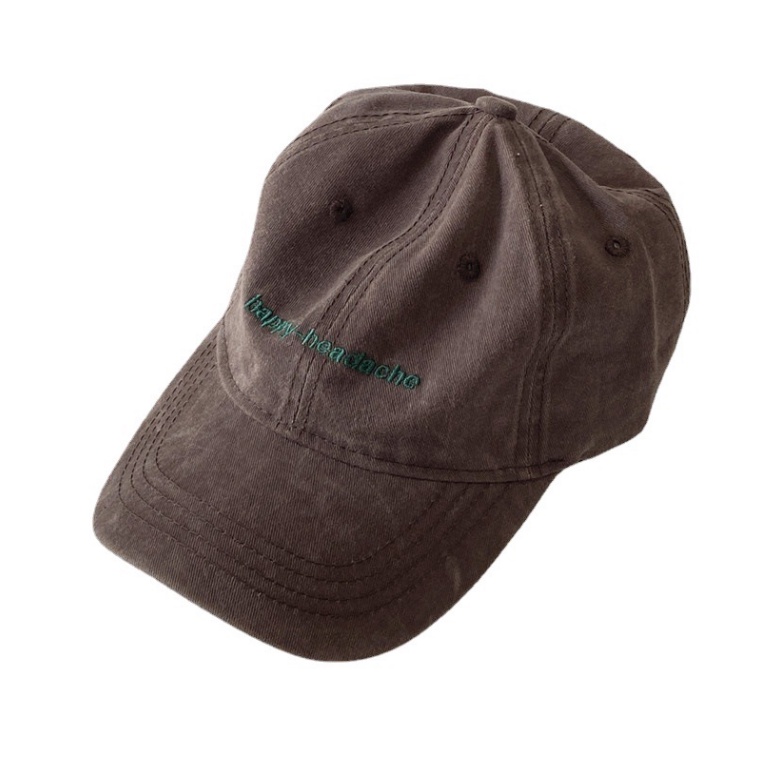 Mũ lưỡi trai ❤️ Nón kết thêu chữ Happy H phong cách Ulzzang form unisex nam nữ