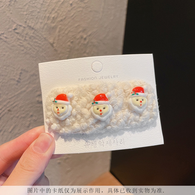 Kẹp tóc hình cây thông/ tuần lộc dễ thương cho nữ