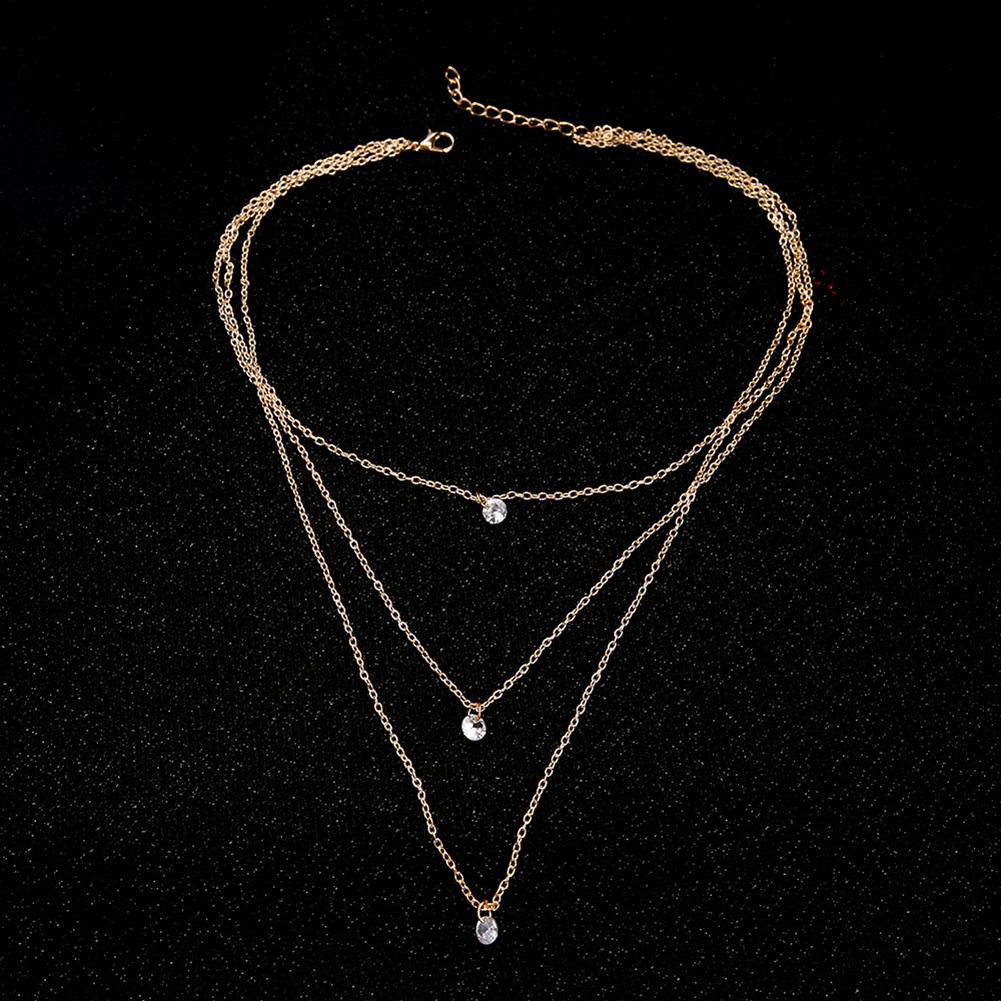 Vòng cổ choker 3 lớp đính đá pha lê