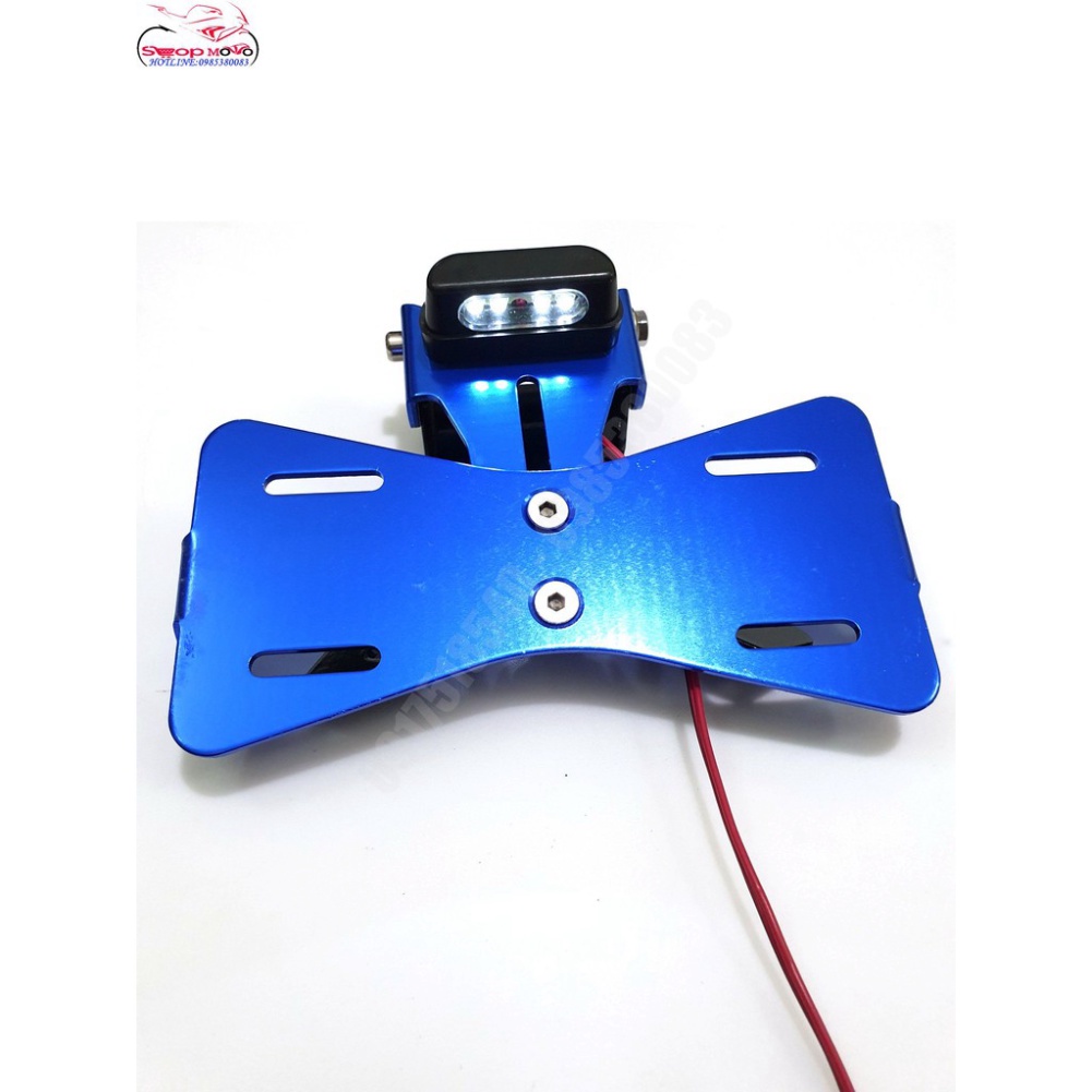 Pát Biển Số Shark Power Gắn Exciter 150, Winner  ( gấp 2 chiều, Có đèn soi biển) Ảnh thật Sp
