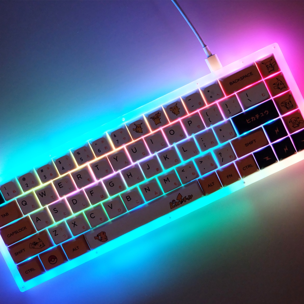 PBT keycap XDA Cấu hình 139 Phím Nhuộm thăng hoa Bố cục ANSI cho Bàn phím cơ Công tắc Cherry MX