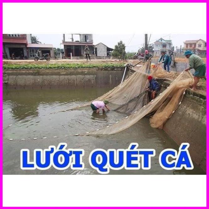 [Giá Rẻ] Lưới Quét Tôm Tép, Lưới Kéo Cá Dài 10m 20m 30m ..... 100m