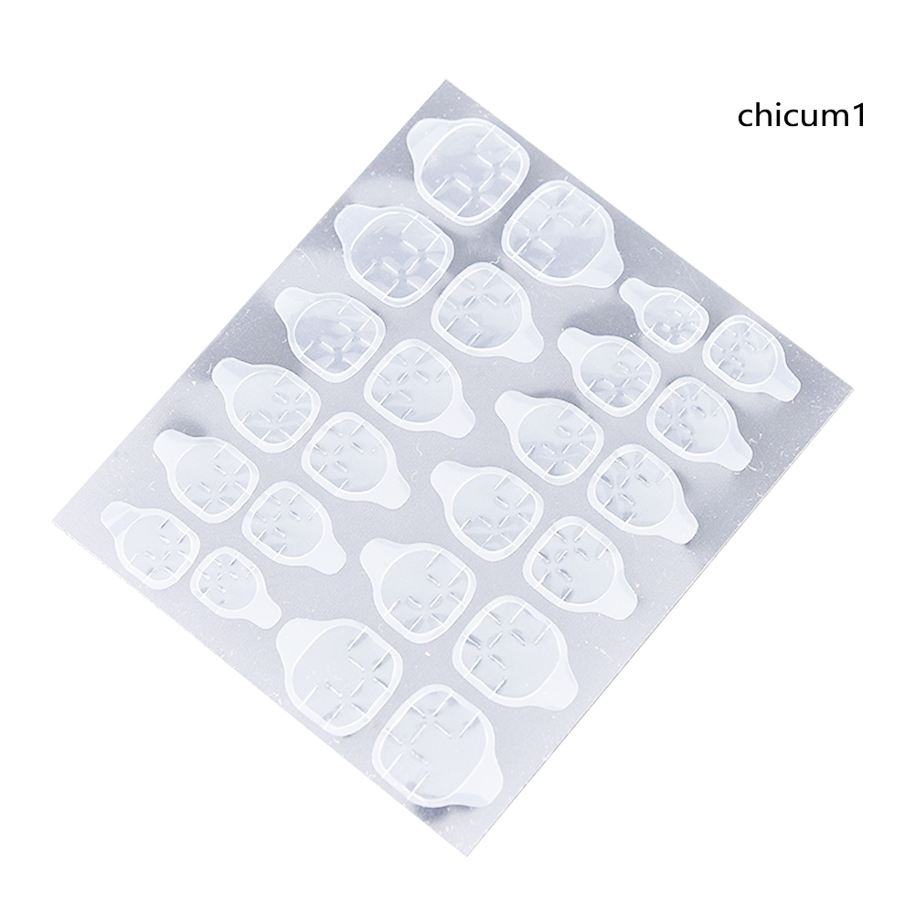 Tờ 24 Keo Dán Móng Tay Màu Trong Suốt Tiện Dụng