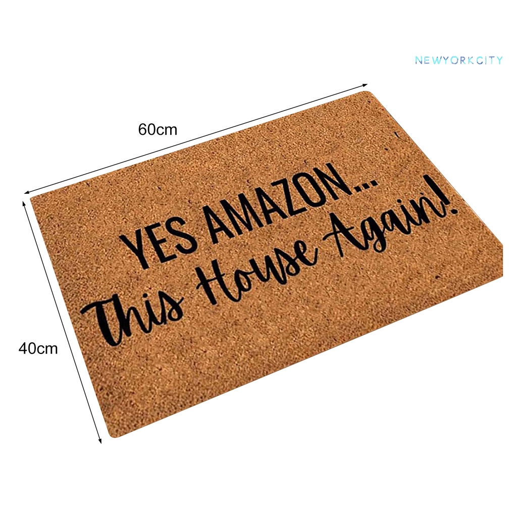 Thảm Chùi Chân Chống Trượt In Chữ Trang Trí Phòng Khách