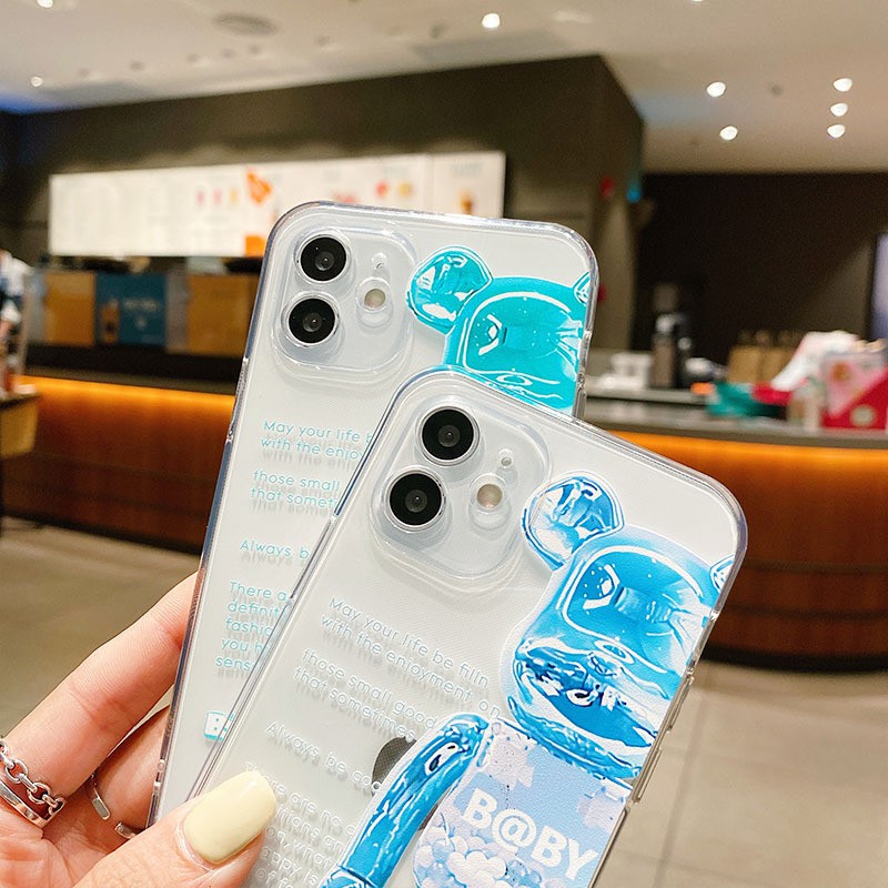 Ốp iphone trong suốt bảo vệ camera Bre@r Brick dành ip 11 7plus 6 6plus 8plus x xsmax 11promax 12 12promax 13pro w02