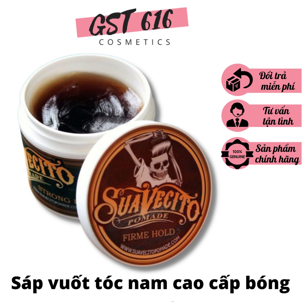 Sáp vuốt tóc nam tạo kiểu tóc Suavecito Firme Hold Pomade siêu cứng giữ nếp