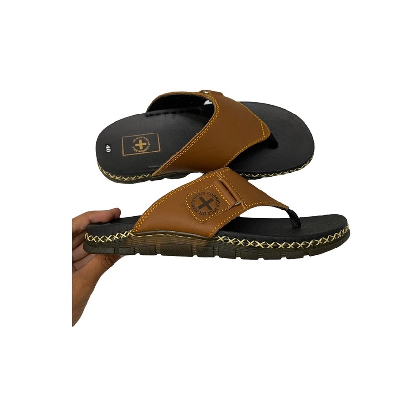 Dép da nam Dép kẹp nam DR Martens fullbox quai da bò sáp  ms 059