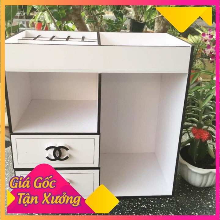 Tủ kệ đựng mỹ phẩm size 30x30x15cm kèm 10 ô son siêu tiện lợi