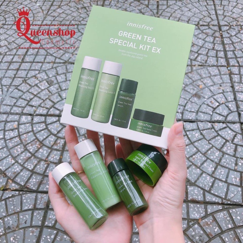 BỘ KIT DƯỠNG DA INNISFREE GREEN TEA SPECIAL KIT EX 2019 EDITION