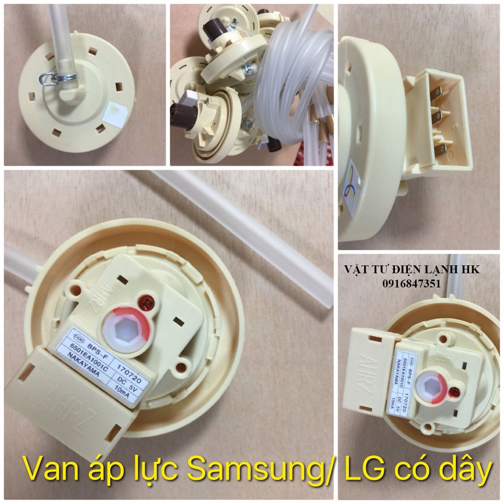 Phao máy giặt - Van áp lực nước MG Samsung - LG (chọn loại như hình) - cảm biến mức nước