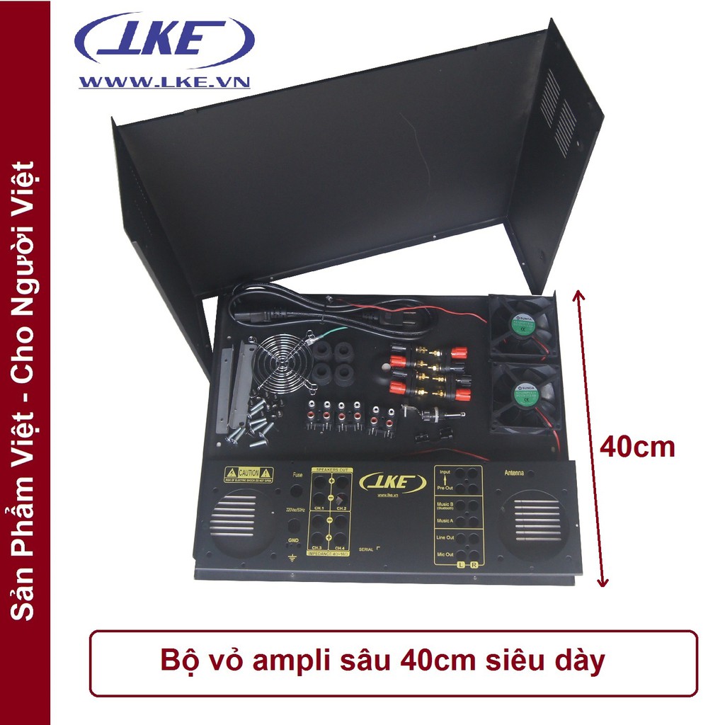 Vỏ Ampli Siêu Dày ( Hậu sâu 40cm )