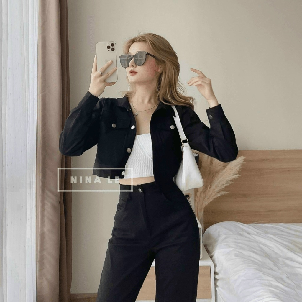 Sét Bộ Nữ 3 Món Áo Cổ Vest Kết Hợp Quần Dài Ống Đứng 2 Màu Chất For Mặc Đẹp Phù hợp Đi Làm, Đi Chơi NEW UNISEX