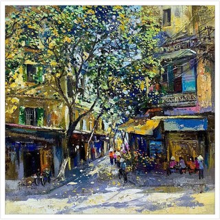 tranh phố cổ Hội An trang trí tường