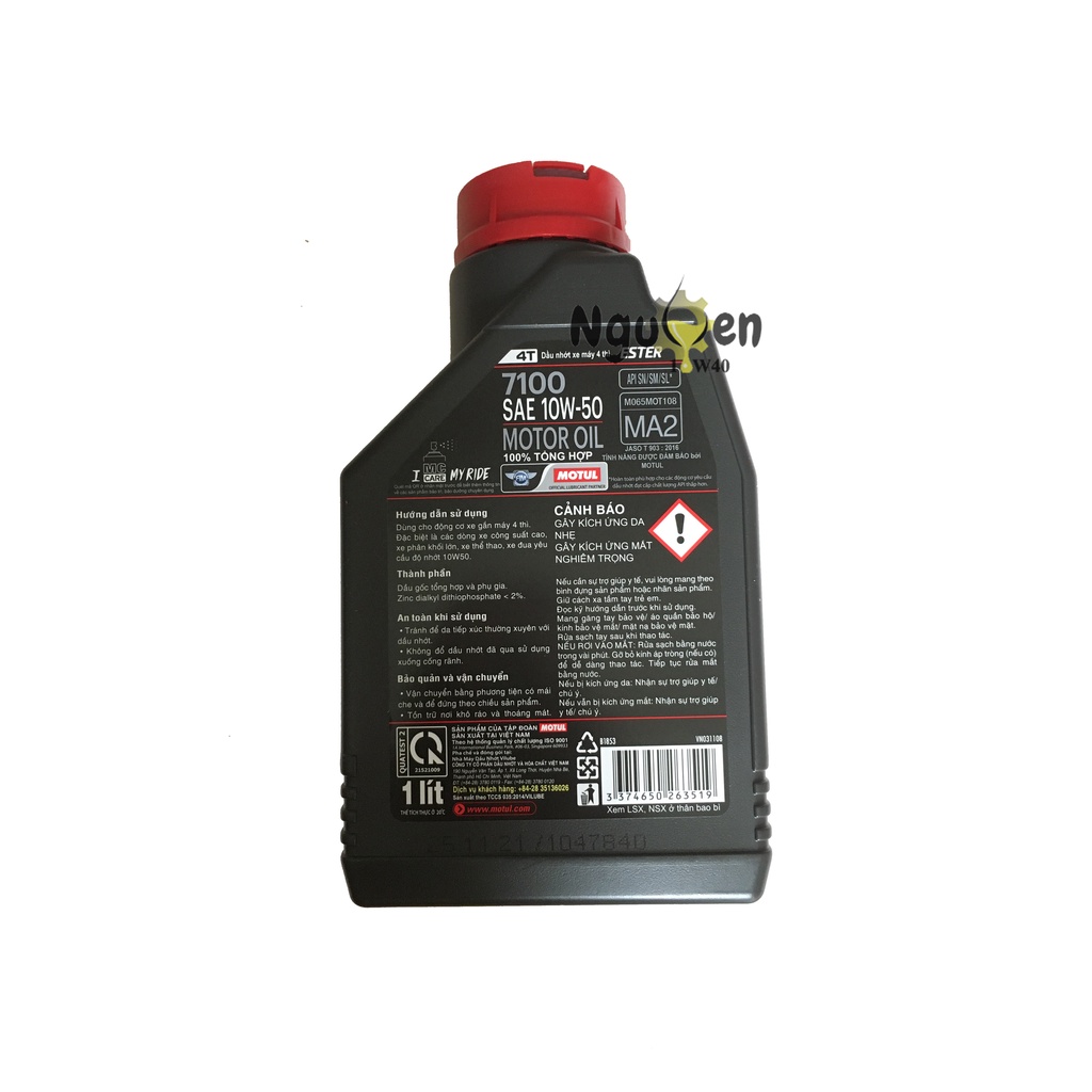 Nhớt Motul 7100 10w50 1 lít (có chiết lẻ)