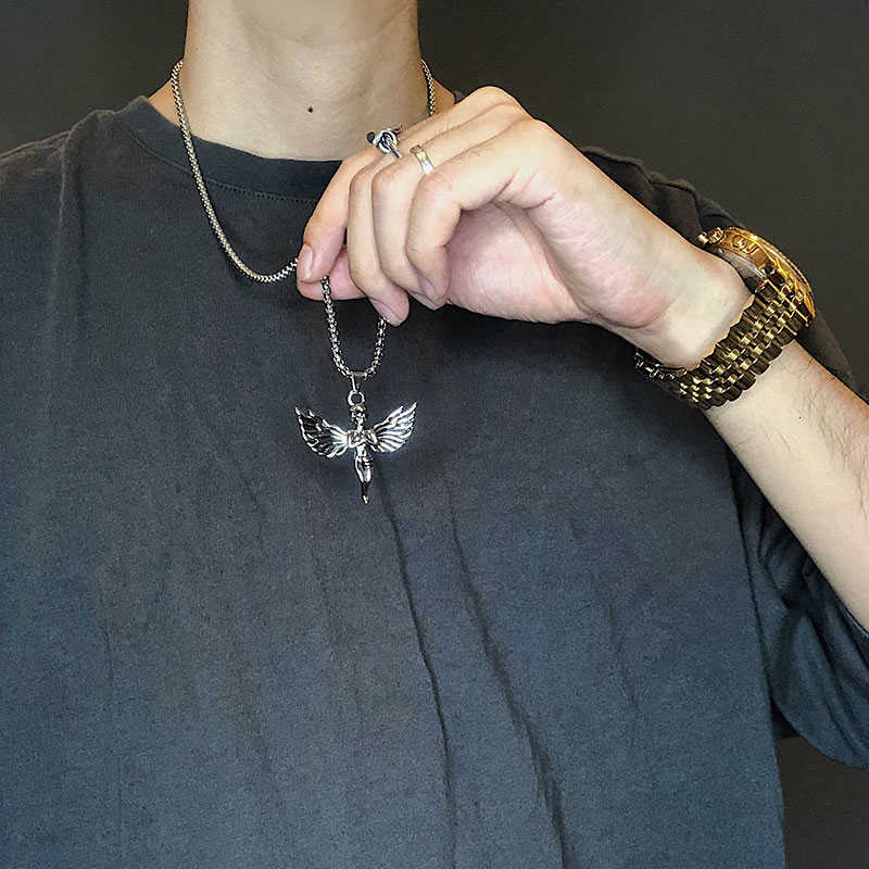 Dây Chuyền Mặt Hình Đôi Cánh Thiên Thần 1345 Phong Cách Hàn Quốc