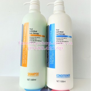 Combo bộ sản phẩm: Dầu gội - Dầu xả - Ceorali - Phục hồi và giữ màu tóc (1000ml)