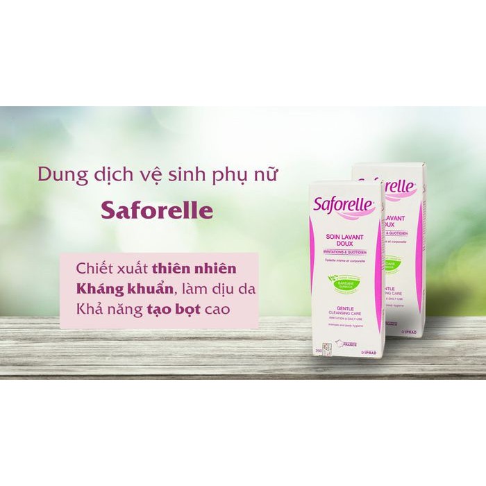 DUNG DỊCH VỆ SINH PHỤ NỮ NHẬP PHÁP SAFORELLE ÊM DỊU - 100ML