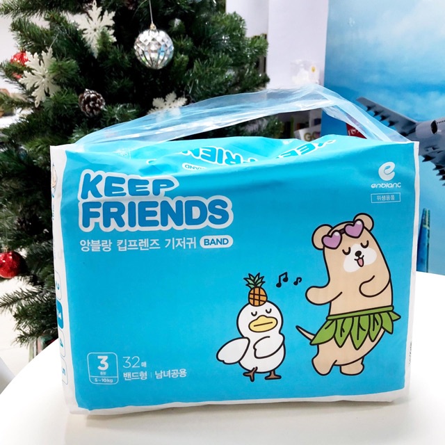 Tã bỉm Keep Friends đủ size cho bé Dán/Quần S40/M32/L28/XL24