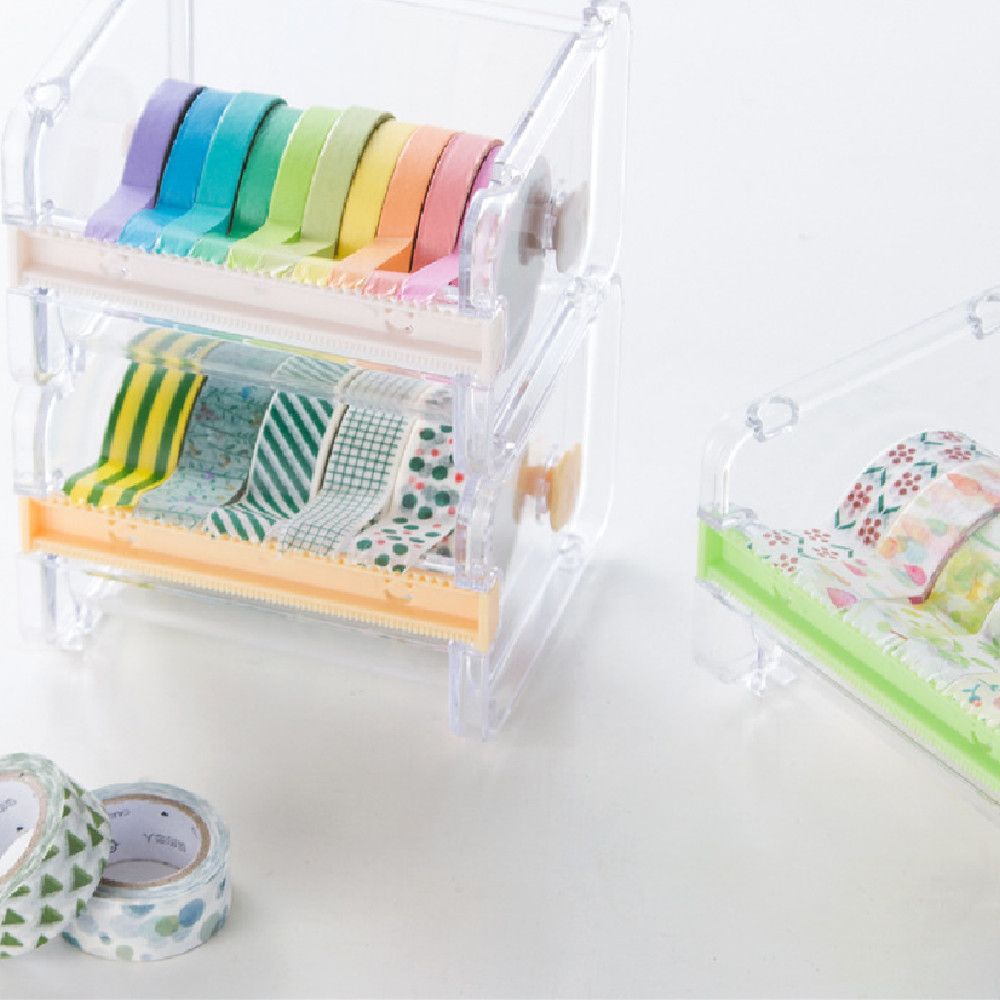 Hộp Đựng Băng Keo/ Cuộn Băng Keo Trong Suốt Đa Năng Tiện Dụng