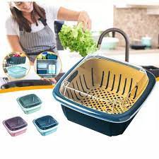 Rổ Nhựa Kèm Thau Có Nắp Mẫu Mới