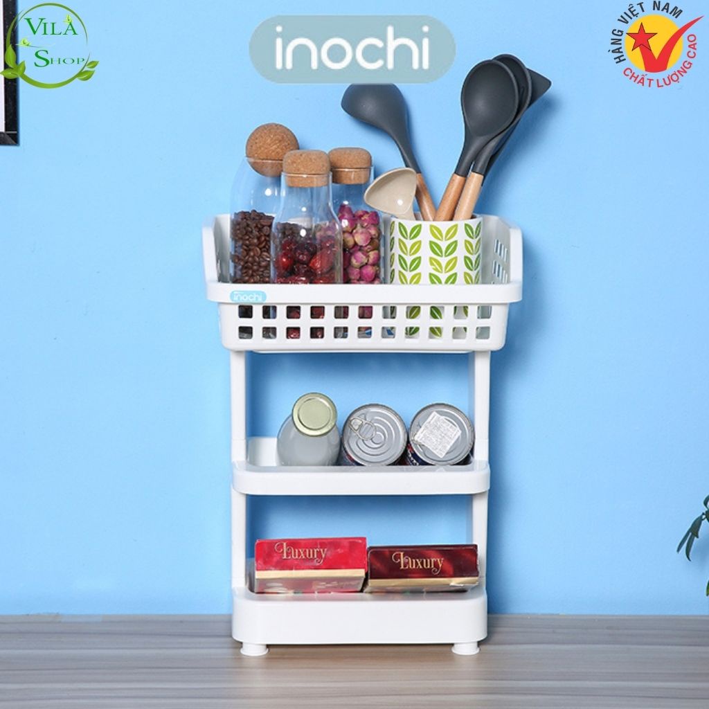Kệ Nhựa Đa Năng, Kệ Để Đồ NACHI PLUS Inochi Đựng Gia Vị Nhà Bếp, Đồ Dùng Phòng Tắm Chắc Chắn - Tiện Lợi