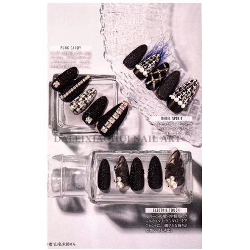 Nhũ rắc kim cương siêu sáng đen trắng- nhũ mịn - phụ kiện nail