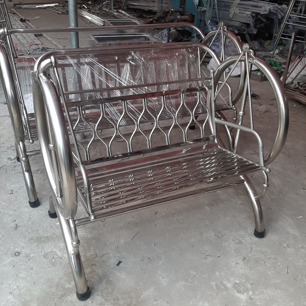 Xích đu inox tròn- hàng dày inox loại 1