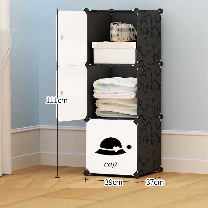 Tủ ghép 3 ngăn đựng đồ cao cấp thông minh tiện lợi