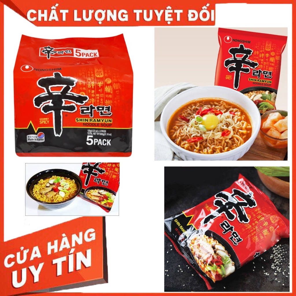 Mì shin ramyun cay Hàn Quốc lốc 5 gói | BigBuy360 - bigbuy360.vn