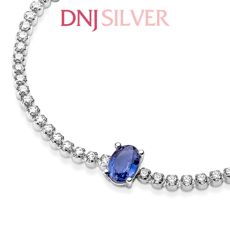 Vòng charm bạc 925 cao cấp - Mẫu vòng Sparkling Pavé Tennis Bracelet, có thể mix thêm hạt charm vào vòng theo ý thích