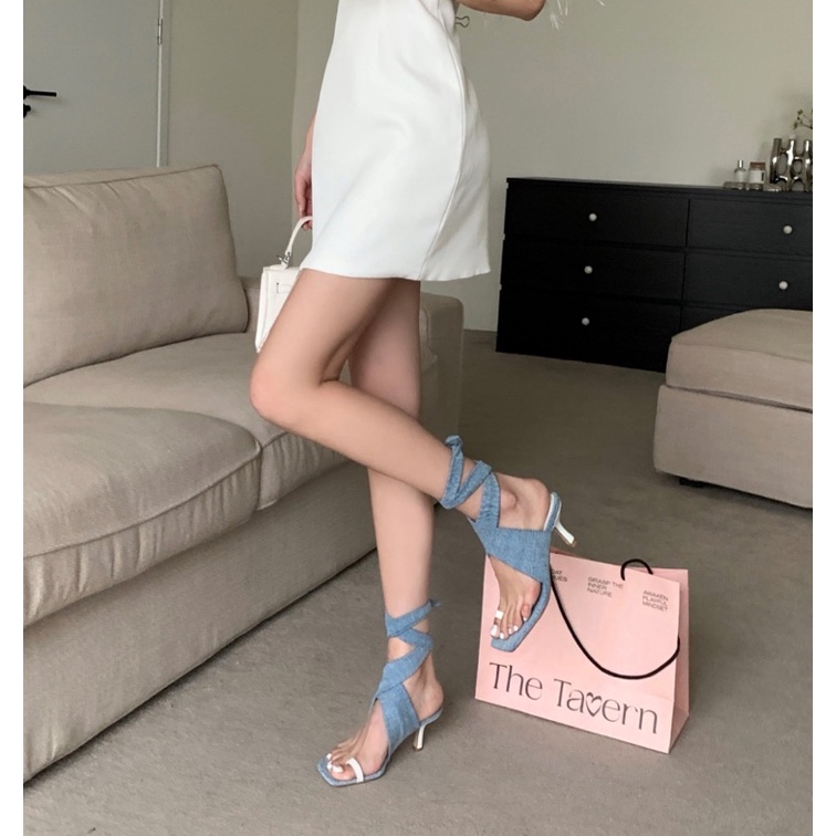 ✨💕Giày cao gót quai vải buộc kiểu gì cũng đẹp