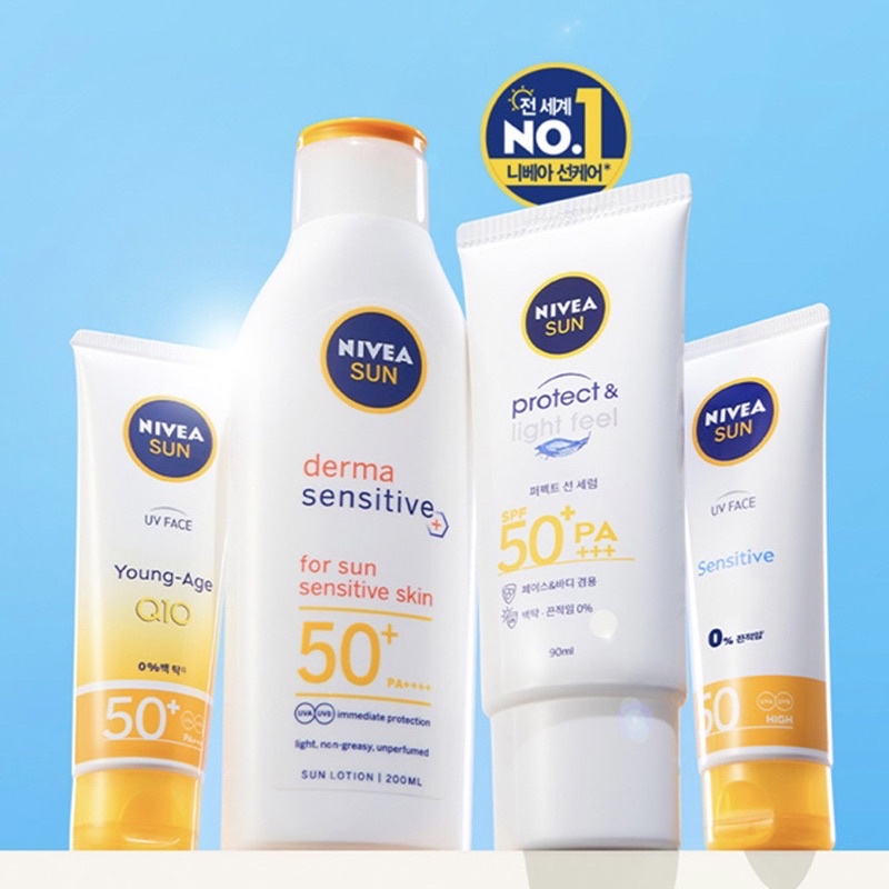 Kem chống nắng Nivea UV FACE SHINE CONTROL/ SOOTHING SENSITIVE SPF 50