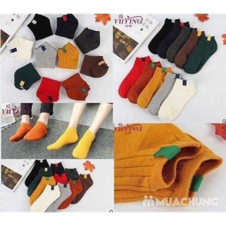 Combo: set 10 đôi tất cổ ngẵn nữ và 10 đôi tất giấy Muji