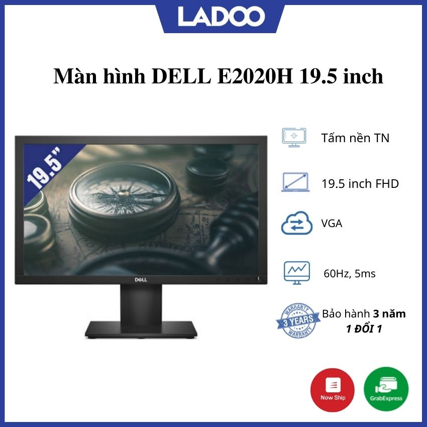 Màn Hình Máy Tính LCD Dell E2020H 19.5 inch (1600x900/TN/60Hz/5 ms) - Bảo hành 36 tháng chính hãng