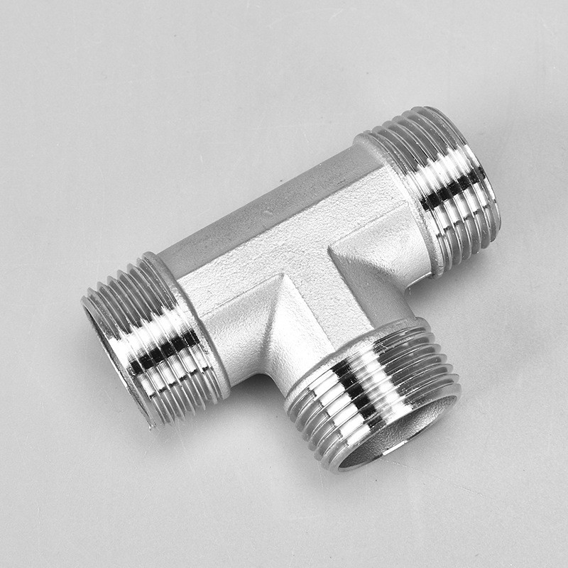 Tê inox ren ngoài 3 đầu ren ngoài