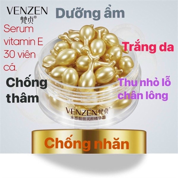 chuẩn chính hãng - Viên bôi dưỡng da VenZen hộp 30 viên | BigBuy360 - bigbuy360.vn