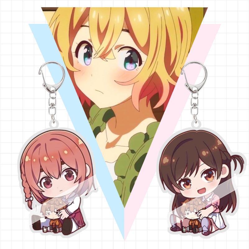 Móc khóa nhựa acrylic phong cách nhân vật hoạt hình Mizuhara Chizuru Sumi Ruka