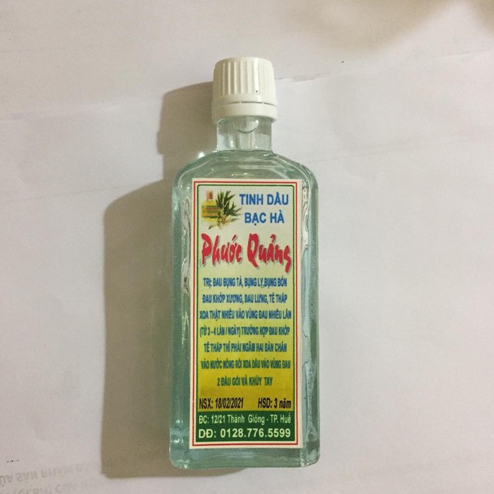 Tinh Dầu Quế, bạc hà, sả chanh Phước Quảng 60ml