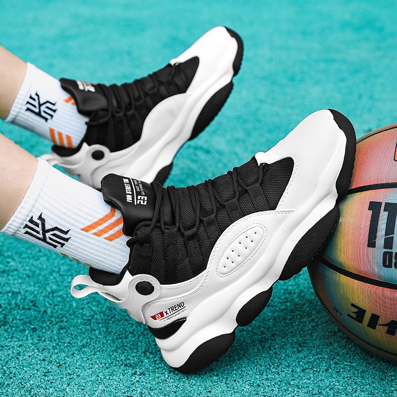 Giày Bóng Rổ Thoáng Khí Chống Trượt Thời Trang Thu Đông Phong Cách Mới Cho Nam