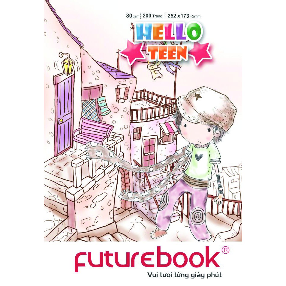 Tập Học Sinh Hello Teen Futurebook - 4 Ô Ly 96 Trang (20.5x15.3cm)