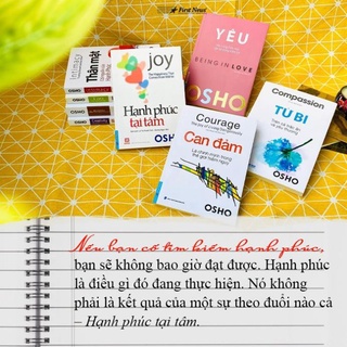 Sách- OSHO Yêu (Yêu trong tỉnh thức, gắn bó trong niềm tin) - FirstNews