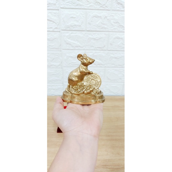 Tượng Chuột Phong Thủy Bằng Đồng Nguyên Chất