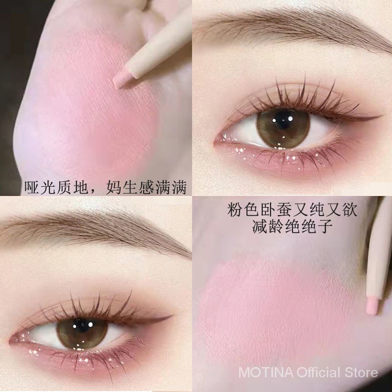 Bút trang điểm mắt màu nude tự nhiên hai đầu chống phai màu