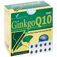 GINKGO Q10 ISOPHARCO [Hộp 100 viên] - [ginko q10 / ginkgo biloba, ginkgoq10] ( Hộp màu xanh )